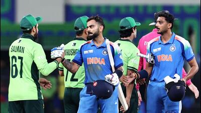 India beat Pakistan at the Dubai International Stadium on Sunday. (AFP) India beat Pakistan at the Dubai International Stadium on Sunday. (AFP)