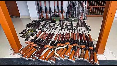 Mobs looted weapons from state armouries, police stations and outposts after the ethic violence began. (PTI/File) Mobs looted weapons from state armouries, police stations and outposts after the ethic violence began. (PTI/File)