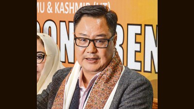 Rijiju said the highway, which will pass through 12 districts along the India-China border, is a dream come true and set to be a game changer for the northeastern state. (PTI) Rijiju said the highway, which will pass through 12 districts along the India-China border, is a dream come true and set to be a game changer for the northeastern state. (PTI)