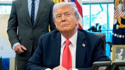 US President Donald Trump during an executive order signing in the Oval Office of the White House in Washington, DC, US, on Tuesday, (Bloomberg) US President Donald Trump during an executive order signing in the Oval Office of the White House in Washington, DC, US, on Tuesday, (Bloomberg)