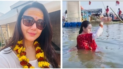 Preity Zinta shared several pictures from her visit to the Maha Kumbh. Preity Zinta shared several pictures from her visit to the Maha Kumbh.