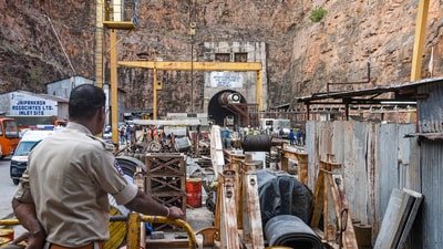 According to Telangana minister Uttam Kumar Reddy, the heavy flow of slit and water in the tunnel can put the lives of rescuers at risk. (PTI)