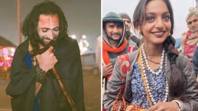 'IIT baba' Abhay Singh and garland seller Monalisa went viral during Mahakumbh mela in Prayagraj.