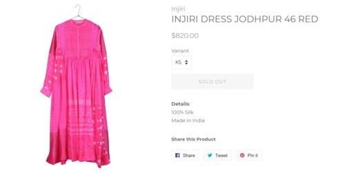 Isha Ambani's suit costs $820, which is equivalent to approximately ₹71,422. (www.aleph-gallery.com) Isha Ambani's suit costs $820, which is equivalent to approximately ₹71,422. (www.aleph-gallery.com)
