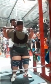 Powerlifter Yashtika Acharya moments before she died in the gym Powerlifter Yashtika Acharya moments before she died in the gym