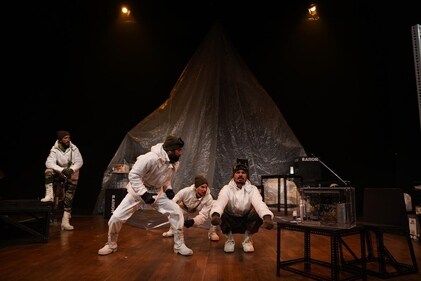 A scene from the play, Siachen by Makarand Deshpande