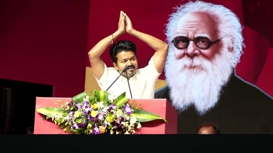 TVK chief and actor Vijay also expressed his wish to collaborate and work with Prashant Kishor's Jan Suraaj party. (X/@Actor_Vijay)