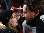 Taylor Swift and Travis Kelce enjoyed a private getaway overseas, reconnecting after a busy year and returning to the US for a low-key date night. 
Mandatory Credit: Mark J. Rebilas-Imagn Images