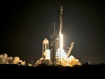 A SpaceX Falcon 9 rocket lifts off from Launch Complex-39A carrying the Nova-C lunar lander Athena as part of NASA's Commercial Lunar Payload initiative from Kennedy Space Center in Cape Canaveral, Florida, U.S., February 26, 2025. 
