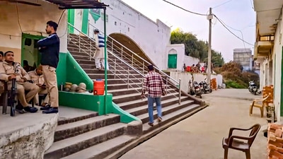 Advocate Manoj Kumar Singh, appearing for ASI, submitted that his officers were not permitted by the Masjid Committee to enter the mosque and he is not in a position to make a statement as to whether whitewash is needed or not. (PTI) Advocate Manoj Kumar Singh, appearing for ASI, submitted that his officers were not permitted by the Masjid Committee to enter the mosque and he is not in a position to make a statement as to whether whitewash is needed or not. (PTI)