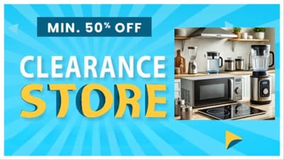 Amazon Clearance Store: Grab kitchen appliances at minimum 50% discount. Amazon Clearance Store: Grab kitchen appliances at minimum 50% discount.