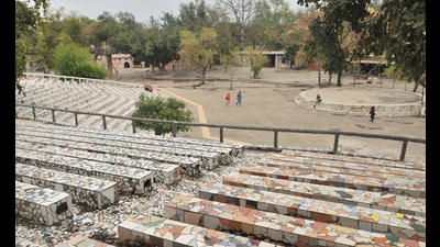 Chandigarh, India March 14: View of Rock Garden in Chandigarh on Saturday, March 13,2020.Photo by Ravi Kumar/Hindustan Times Chandigarh, India March 14: View of Rock Garden in Chandigarh on Saturday, March 13,2020.Photo by Ravi Kumar/Hindustan Times