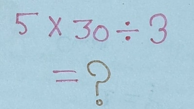 A maths brain teaser perplexed the internet as users debated the correct answer. (X/@brainyquiz_) A maths brain teaser perplexed the internet as users debated the correct answer. (X/@brainyquiz_)
