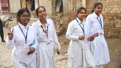 Students were allowed to carry stationary items such as a Transparent Pouch, a Geometry/Pencil Box, Blue/Royal Blue Ink/Ballpoint/Gel Pen, a Scale, a Writing Pad, an Eraser, an Analogue Watch, a Transparent Water Bottle, a Metro Card, a Bus Pass, and Money to the exam centre. (Santosh Kumar) Students were allowed to carry stationary items such as a Transparent Pouch, a Geometry/Pencil Box, Blue/Royal Blue Ink/Ballpoint/Gel Pen, a Scale, a Writing Pad, an Eraser, an Analogue Watch, a Transparent Water Bottle, a Metro Card, a Bus Pass, and Money to the exam centre. (Santosh Kumar)