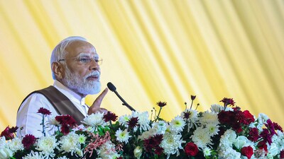 Prime Minister Narendra Modi addressing a gathering (ANI)