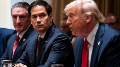 US Secretary of State Marco Rubio and US President Donald Trump during a cabinet meeting at the White House in Washington, DC, on Wednesday, (Bloomberg) US Secretary of State Marco Rubio and US President Donald Trump during a cabinet meeting at the White House in Washington, DC, on Wednesday, (Bloomberg)