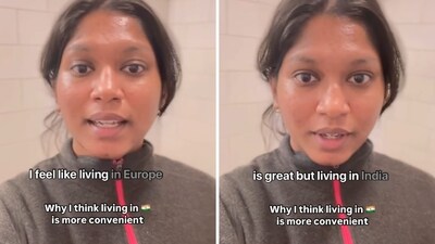 The picture shows a woman who claimed that life in India is “more convenient” than in Sweden. (Instagram/@tejjj2.0) The picture shows a woman who claimed that life in India is “more convenient” than in Sweden. (Instagram/@tejjj2.0)
