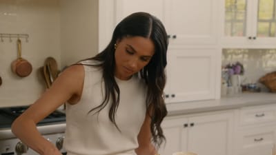 Meghan Markle is seen cooking in the $5 Million kitchen in her Netflix show, With Love, Meghan. (With Love, Meghan/ Netflix) Meghan Markle is seen cooking in the $5 Million kitchen in her Netflix show, With Love, Meghan. (With Love, Meghan/ Netflix)