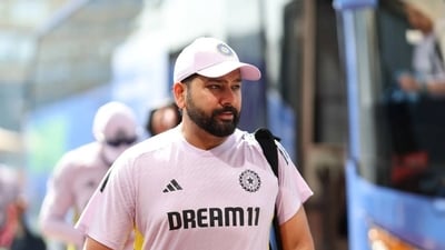 Rohit did not face any throwdowns throughout the session (Getty Images) Rohit did not face any throwdowns throughout the session (Getty Images)
