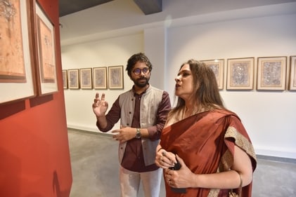 Artist Dheeraj Yadav and Manjari Chaturvedi Artist Dheeraj Yadav and Manjari Chaturvedi