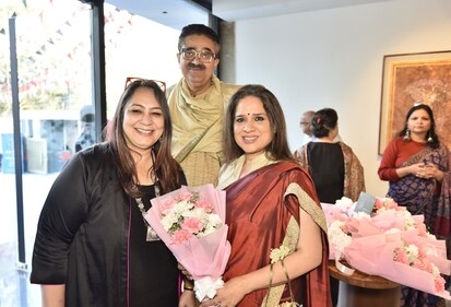 Vandana Sehgal, Navneet Sehgal and Manjiri Vandana Sehgal, Navneet Sehgal and Manjiri