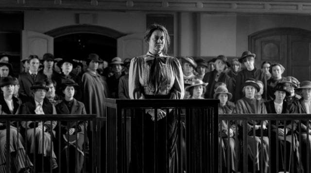 A Danish serial killer makes an appearance in Magnus von Horn’s gothic black-and-white nightmare, The Girl with the Needle (MUBI) A Danish serial killer makes an appearance in Magnus von Horn’s gothic black-and-white nightmare, The Girl with the Needle (MUBI)