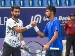 Siddhant Banthia and Parikshit Somani in action. Siddhant Banthia and Parikshit Somani in action.