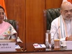 Union Home Minister Amit Shah with Delhi CM Rekha Gupta chairs a meeting to review the law and order situation in Delhi.