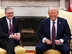 President Donald Trump meets with British Prime Minister Keir Starmer, left, at the White House, Thursday, Feb. 27, 2025, in Washington. (AP/PTI)(AP02_28_2025_000002A) President Donald Trump meets with British Prime Minister Keir Starmer, left, at the White House, Thursday, Feb. 27, 2025, in Washington. (AP/PTI)(AP02_28_2025_000002A)