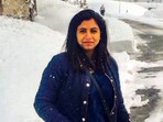 A photo of Neelam Shinde, an Indian student from Maharashtra's Satara who is battling for life following a road accident in California, US. 