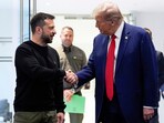he historic meeting between Volodymyr Zelensky and Donald Trump in Washington D.C. drew attention due to their height difference.
 (AP Photo/Julia Demaree Nikhinson, File)