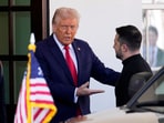 President Donald Trump welcomes Ukraine President Volodymyr Zelenskyy at the White House in Washington, Friday, Feb. 28, 2025. (AP Photo/Ben Curtis)