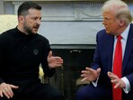 U.S. President Donald Trump meets with Ukrainian President Volodymyr Zelensky at the White House in Washington, D.C., U.S., February 28, 2025. REUTERS/Brian Snyder
