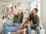 Parents with more children have good sensory and cognitive engagement that keep their brains active. Parents with more children have good sensory and cognitive engagement that keep their brains active.