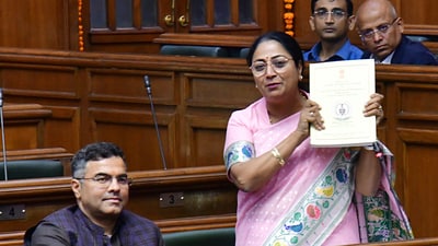 Delhi chief minister Rekha Gupta speaks in the house during the first session of the Delhi assembly. (ANI file photo) Delhi chief minister Rekha Gupta speaks in the house during the first session of the Delhi assembly. (ANI file photo)