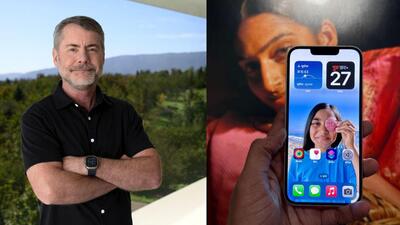 Bob Borchers, Apple’s VP of Worldwide Product Marketing; (right) first look at iOS with Indian languages. (HT photo | Vishal Mathur) Bob Borchers, Apple’s VP of Worldwide Product Marketing; (right) first look at iOS with Indian languages. (HT photo | Vishal Mathur)