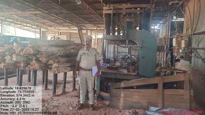 Cutting machines ranging between 24-42 inches and circular cutters above 14 inches were seized during the action. (HT PHOTO) Cutting machines ranging between 24-42 inches and circular cutters above 14 inches were seized during the action. (HT PHOTO)