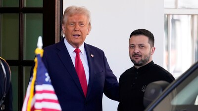 President Donald Trump welcomes Ukraine President Volodymyr Zelenskyy at the White House in Washington, Friday, Feb. 28, 2025. (AP) President Donald Trump welcomes Ukraine President Volodymyr Zelenskyy at the White House in Washington, Friday, Feb. 28, 2025. (AP)