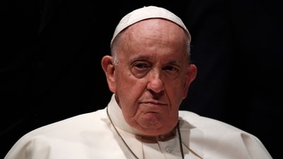 Pope Francis suffered a bronchial spasm, requiring ventilation, the Vatican said. (AFP FILE ) Pope Francis suffered a bronchial spasm, requiring ventilation, the Vatican said. (AFP FILE )