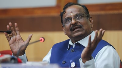 Dr V Narayanan, chairman, ISRO speaks at the press conference after the launch of rocket GSLV-F15, carrying the NVS-02 satellite from the Satish Dhawan Space Centre, in Sriharikota on Wednesday. (ANI) Dr V Narayanan, chairman, ISRO speaks at the press conference after the launch of rocket GSLV-F15, carrying the NVS-02 satellite from the Satish Dhawan Space Centre, in Sriharikota on Wednesday. (ANI)