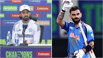 KL Rahul spoke about Virat Kohli reaching 300 ODIs in the upcoming match against New Zealand (ICC/AP) KL Rahul spoke about Virat Kohli reaching 300 ODIs in the upcoming match against New Zealand (ICC/AP)