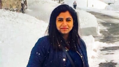 A photo of Neelam Shinde, an Indian student from Maharashtra's Satara who is battling for life following a road accident in California, US. (PTI)