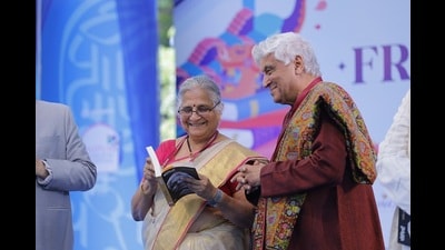 Sudha Murty and Javed Akhtar (Jaipur Literature Festival) Sudha Murty and Javed Akhtar (Jaipur Literature Festival)