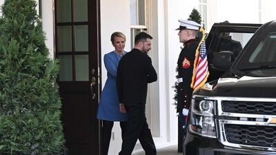 Ukraine's President Volodymyr Zelensky leaves the White House after meeting with US President Donald Trump, in Washington, DC, February 28, 2025. (AFP) Ukraine's President Volodymyr Zelensky leaves the White House after meeting with US President Donald Trump, in Washington, DC, February 28, 2025. (AFP)