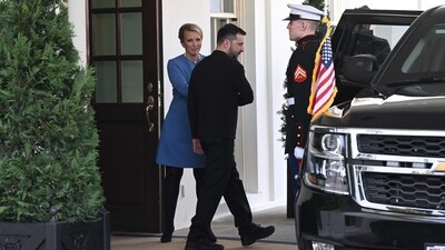 Ukraine's President Volodymyr Zelensky leaves the White House after meeting with US President Donald Trump, in Washington, DC, February 28, 2025. (AFP) Ukraine's President Volodymyr Zelensky leaves the White House after meeting with US President Donald Trump, in Washington, DC, February 28, 2025. (AFP)