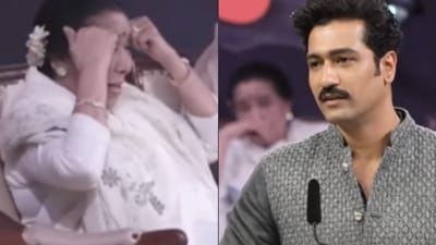 Asha Bhonsle took Vicky Kaushal's nazar after he cracked a joke.