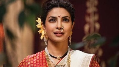 Priyanka Chopra as Kashibai in Bajirao Mastani.