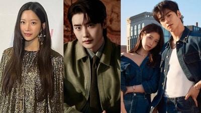 (Left) Moon Ga Young-Lee Jong Suk's new pairing will show a never-seen-before dynamic in tvN's upcoming legal drama, Seocho-dong. (Right) IU and Cha Eunwoo pose for Chaumet's latest campaign. (X / Instagram / Chaumet)