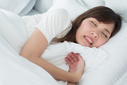 Teeth grinding, or bruxism, is the involuntary clenching or grinding of teeth, due to stress. (Shutterstock) Teeth grinding, or bruxism, is the involuntary clenching or grinding of teeth, due to stress. (Shutterstock)