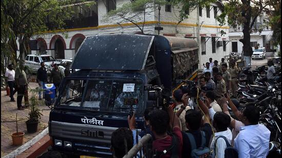 Court on Friday sent 37-year-old man accused of raping woman inside an empty parked state transport bus at Swargate depot in Pune city to police custody till March 12. (HT)